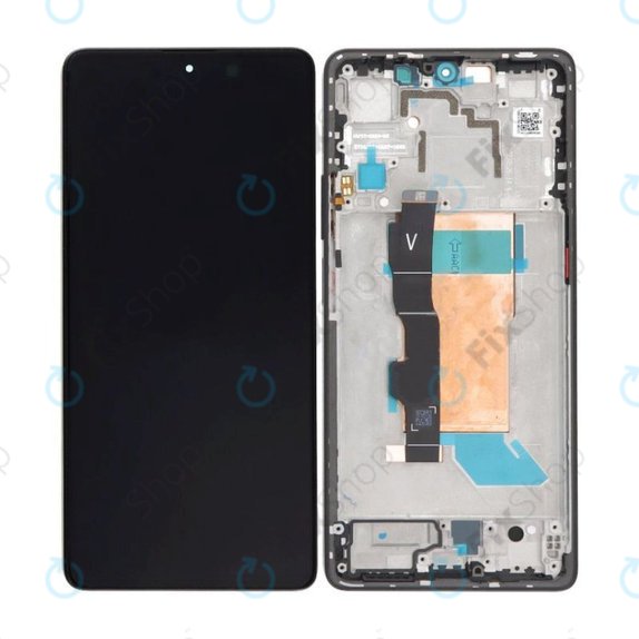 Συγκρότημα οθόνης για Xiaomi Poco F5, 23049PCD8G, 23049PCD8I, Μαύρο, Black