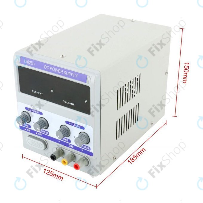 Ρυθμιζόμενο Τροφοδοτικό DC για Επισκευή Κινητών Τηλεφώνων (0-15V, 0-2A, 230V EU) για Dingke 1502D+