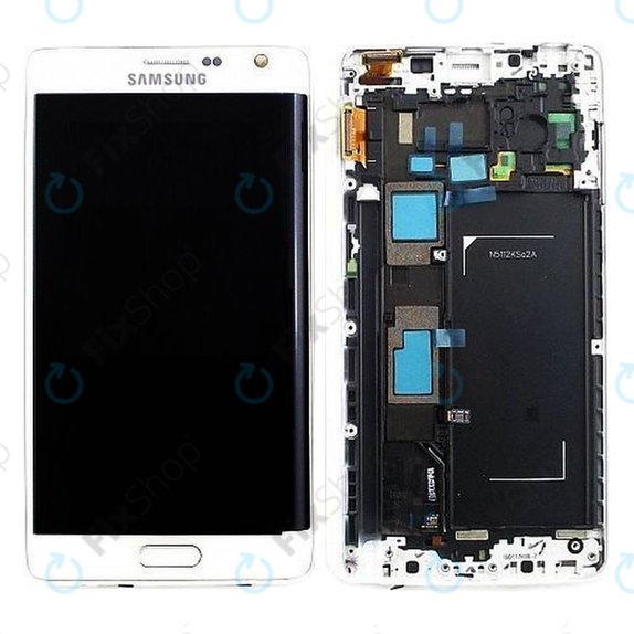 Συγκρότημα οθόνης για Samsung Note Edge, N915FY, GH97-16636B, Λευκό, White, Service Pack