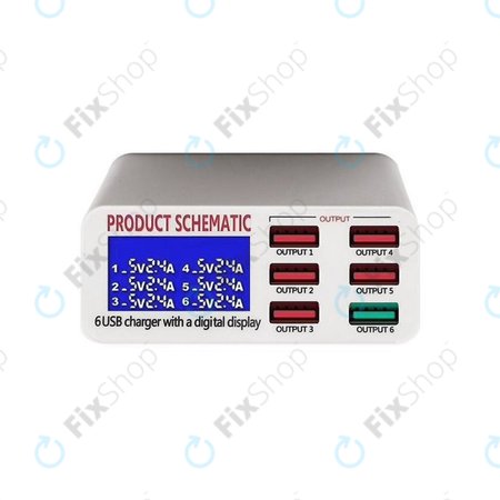 Σχηματικό Προϊόντος 896 - Σταθμός Φόρτισης USB με USB 3.0