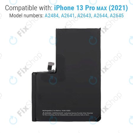 Μπαταρία για iPhone 13 Pro Max, A2653, 4352mAh, Service Pack