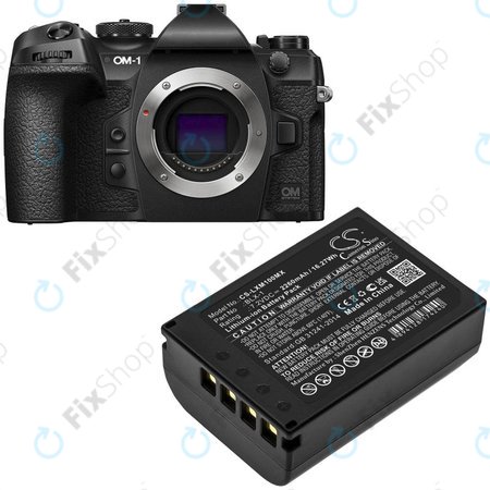 Μπαταρία για Olympus OM SYSTEM OM-1, OM-1 Mirrorless, 2260mAh, Li-Ion, 7.2V, BLX-1, HQ