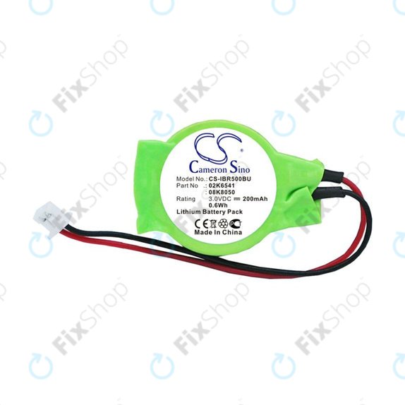 Εφεδρική μπαταρία για Lenovo Thinkpad, 200mAh, Lithium, 3V, 02K6541, HQ