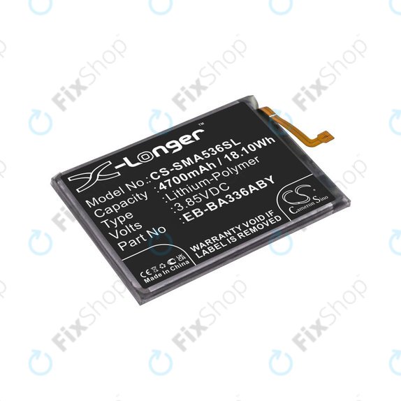 Μπαταρία για Samsung A33 A336B, A53 A536B, 4700mAh, Li-Pol, 3.85 V, EB-BA336ABY, HQ