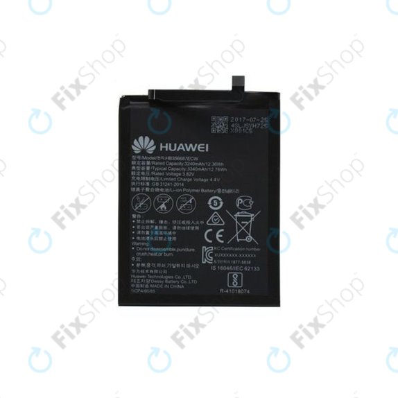 Μπαταρία για Huawei Mate 10 Lite, Honor 7X, Nova 2 Plus, P Smart Plus (Nova 3i), P30 Lite, P30 Lite 2020, HB356687ECW, 24022598, 24022698, 24022872, 3240mAh, Service Pack