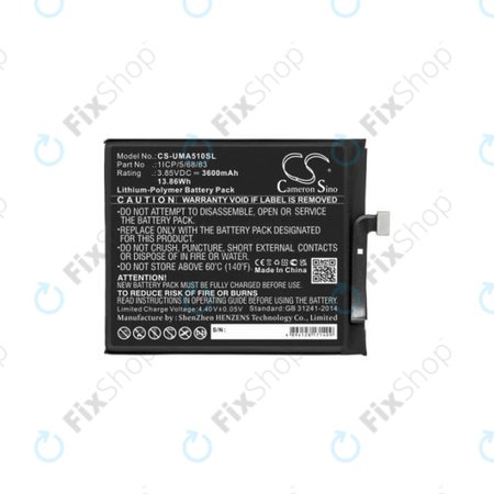 Μπαταρία για Umidigi A5 Pro, 1ICP/5/68/83, 3600mAh, HQ