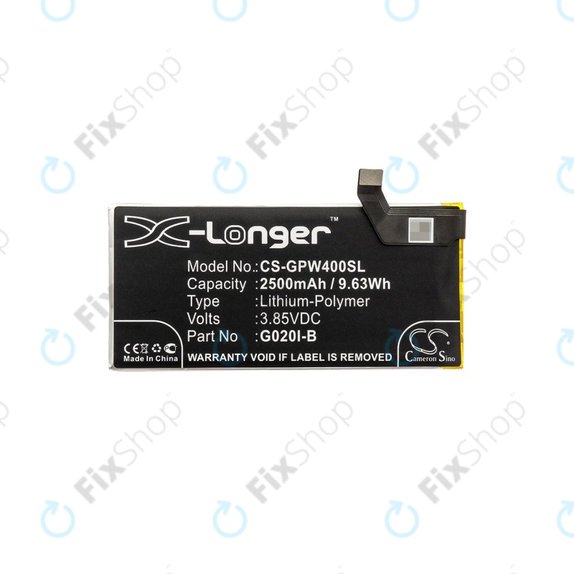 Μπαταρία για Google Pixel 4, 2500mAh, Li-Pol, 3.85 V, G020I-B, HQ