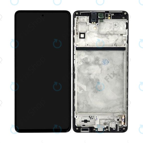 Συγκρότημα οθόνης για Samsung M53 5G, M536B, Black, Aftermarket