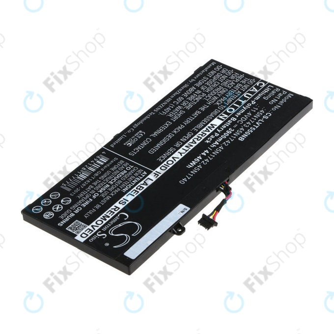 Μπαταρία για Lenovo ThinkPad T550, T560, W550, 3900mAh, Li-Pol, 11.4V, 45N1743, HQ