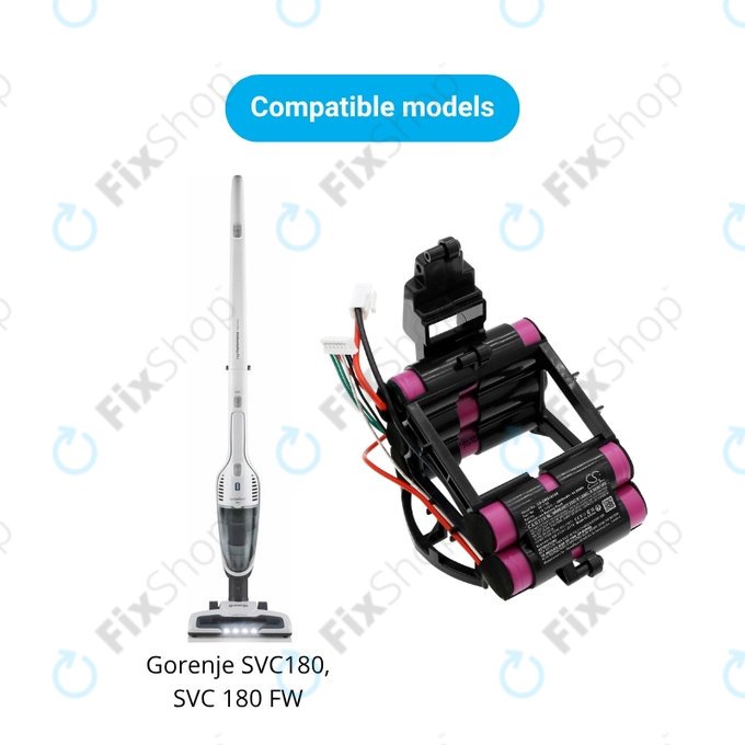 Μπαταρία για Gorenje SVC-series, 861789, 18.0V, 3000mAh, HQ
