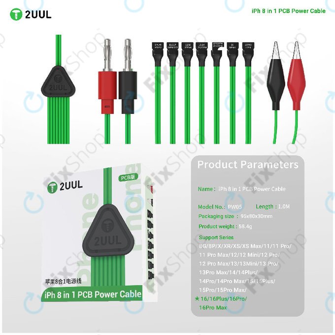 Καλώδιο τροφοδοσίας PCB για iPhone 8-16 Pro Max, 2UUL PW05