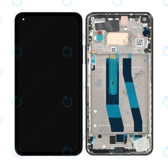 Συγκρότημα οθόνης για Xiaomi 11 Lite 5G NE, 2109119DG, 2107119DC, Truffle Black, Service Pack