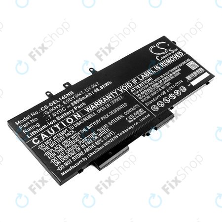 Μπαταρία για Dell Latitude 14 5490, Latitude 14 5491, 8800mAh, Li-Ion, 7.6V, 00JWGP, HQ
