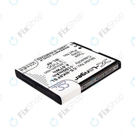 Μπαταρία για Nokia N78, N79, N95 8GB, 1100mAh, Li-Ion, 3.7V, BL-6F, HQ