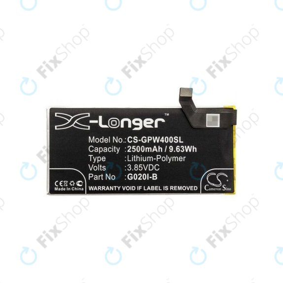 Μπαταρία για Google Pixel 4, G020I-B, 2500mAh, HQ