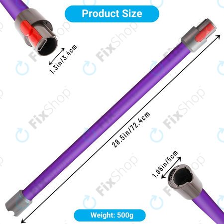 Σωλήνας Αναρρόφησης για Dyson V-series | Outsize | Μωβ | Purple