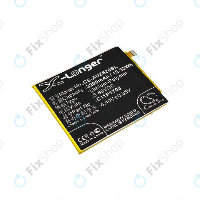 Μπαταρία για Asus Zenfone 5 ZE620KL, 3200mAh, Li-Pol, 3.85 V, C11P1708, HQ