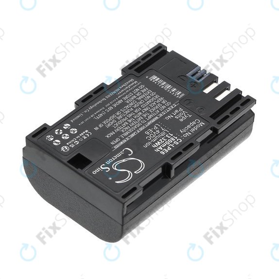 Μπαταρία για Canon EOS 60D, 5D Mk II, 7D, 1800mAh, Li-Ion, 7.4V, LP-E6, HQ