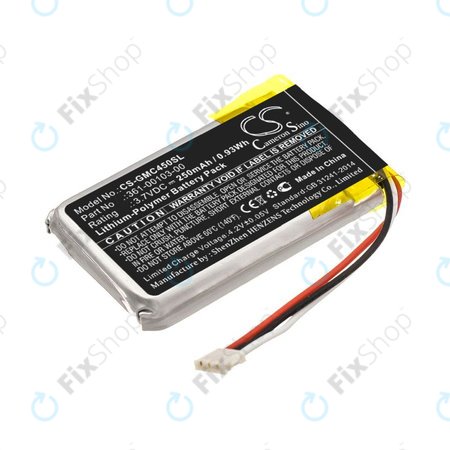 Μπαταρία για Garmin DashCam 45, DashCam 46, DashCam 55, DashCam 56, DashCam 66, 250mAh, Li-Pol, 3.7V, 361-00103-00, HQ