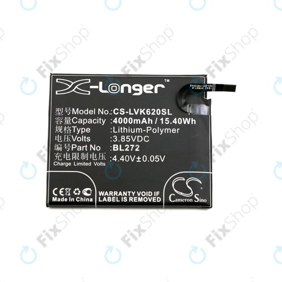Μπαταρία για Lenovo K6 Power, 4000mAh, Li-Pol, 3.85V, BL272, HQ