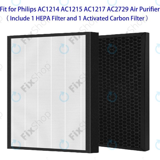 Σετ φίλτρων (HEPA + Ενεργός άνθρακας) για Philips 1000-series | 1000i-series | AC1214 | AC1215 | AC1217