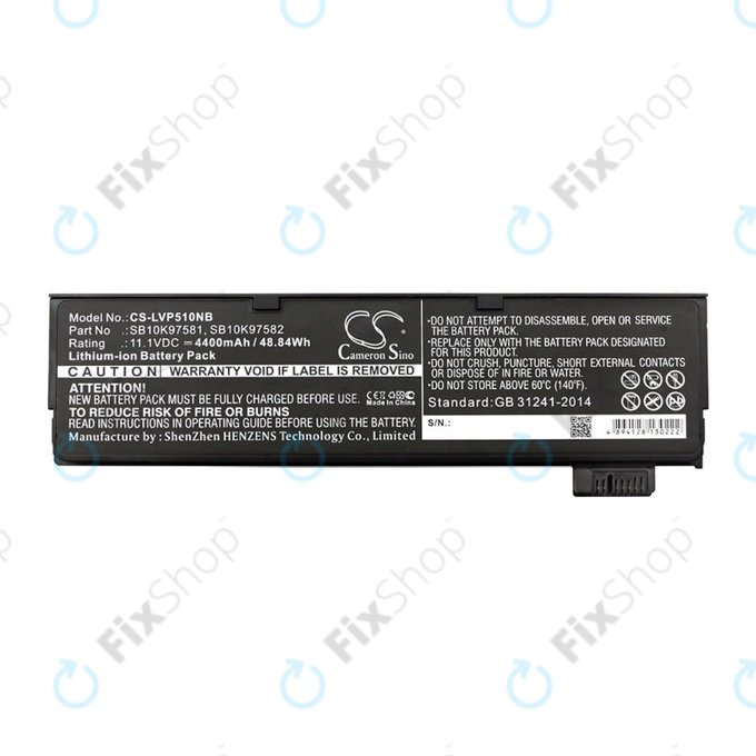 Μπαταρία για Lenovo ThinkPad P51, T470, T570, 4400mAh, Li-Ion, 11.1V, SB10K97581, HQ