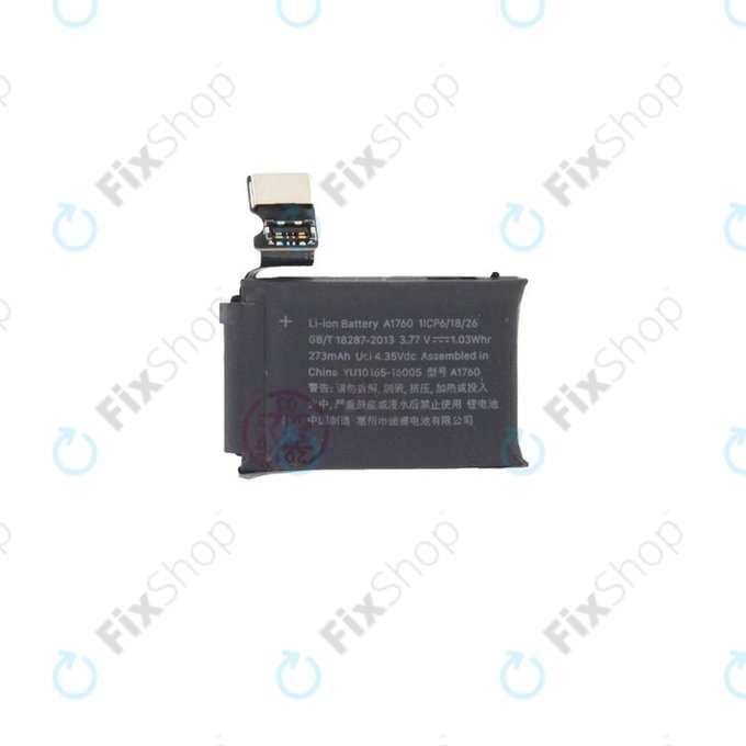 Μπαταρία για Apple Watch 2 38mm, A1760, 273mAh, Refurbished