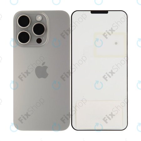 Πίσω Κάλυμμα Γυαλί για iPhone 15 Pro | Natural Titanium | 661-35702 | Genuine Apple