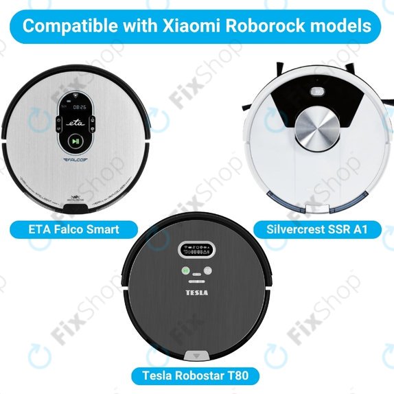 Σετ ανταλλακτικών για ETA Falco Smart, Silvercrest SSR A1 SSR AL1, Tesla Robostar T82 (1x Κύρια βούρτσα, 2x Φίλτρο, 4x Πλαϊνή Βούρτσα, 2x Πανί Σφουγγαρίστρας)