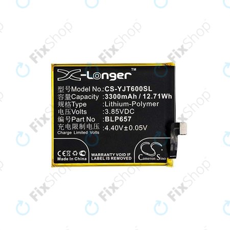 Μπαταρία για OnePlus 6 A6000 A6003, BLP657, 3300mAh, HQ