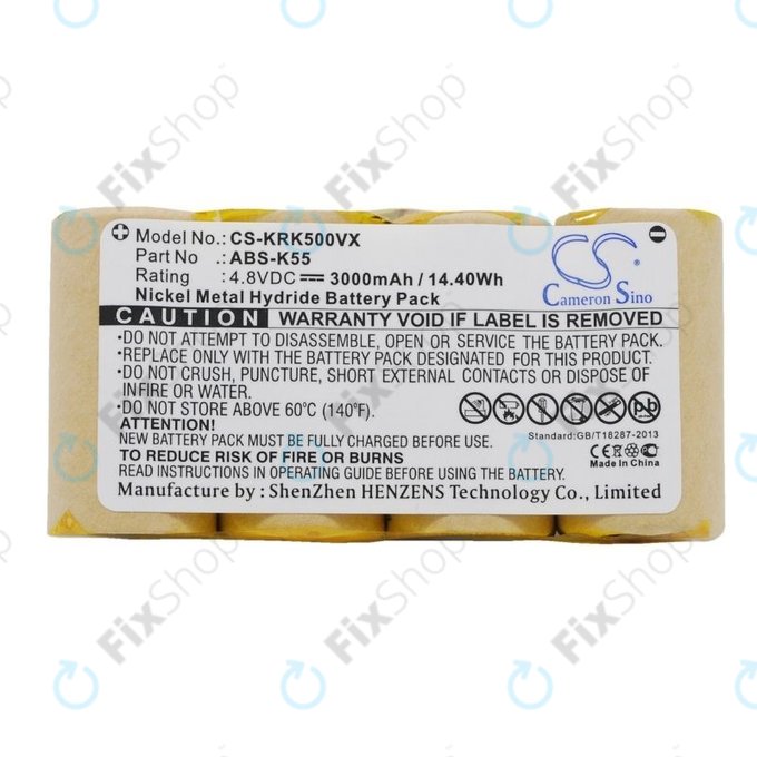 Μπαταρία για Kärcher K50, K85, ABS-K55, 4.8V, 3000mAh, HQ