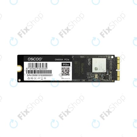 SSD 512GB για Oscoo ON900A PCIe - MacBook Air, Pro (Τέλη 2013 - 2017), Refurbished