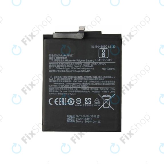 Μπαταρία για Xiaomi Redmi 6, Redmi 6A, BN37, 3000mAh
