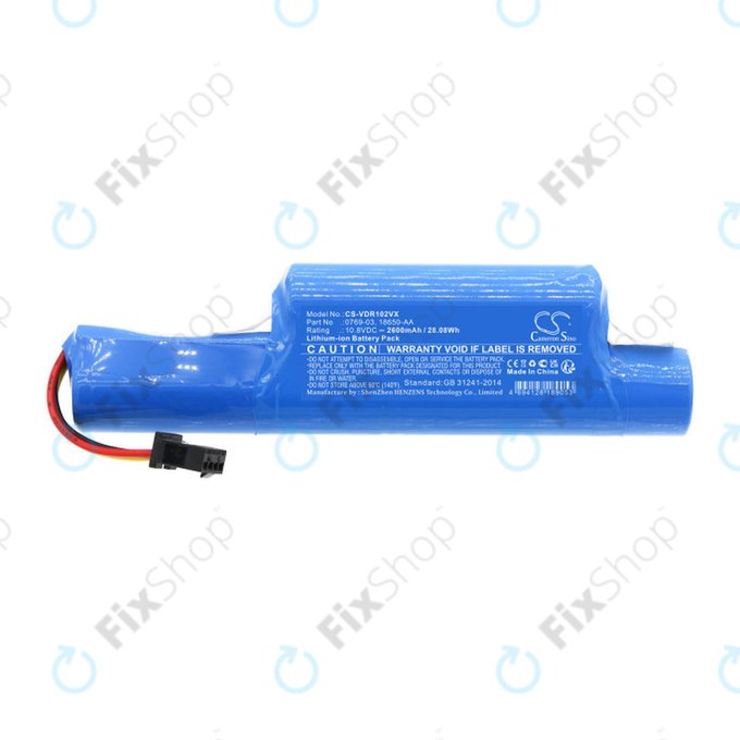 Μπαταρία για Vileda Vr102, 201, 303, One, 2600mAh, Li-ion, 10.8V, 0769-03, HQ