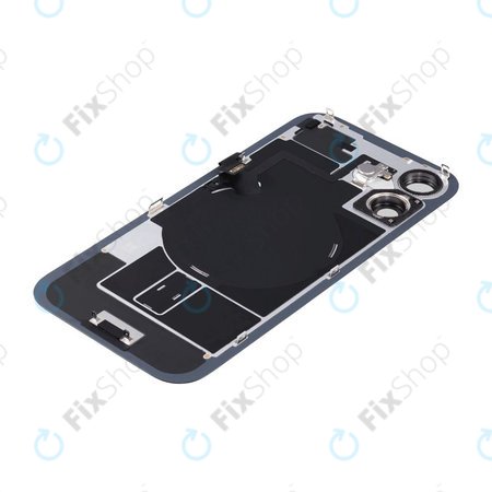 Πίσω Κάλυμμα Γυαλί + Φακός Κάμερας + Μεταλλική Πλάκα + Μαγνήτες Magsafe για iPhone 16 Plus | Μαύρο | Black