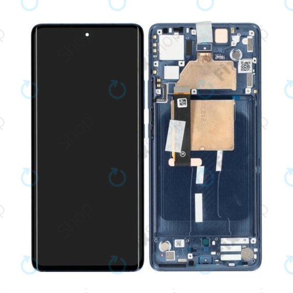 Συγκρότημα οθόνης για Motorola Edge 30 Fusion, Neptune Blue, Service Pack