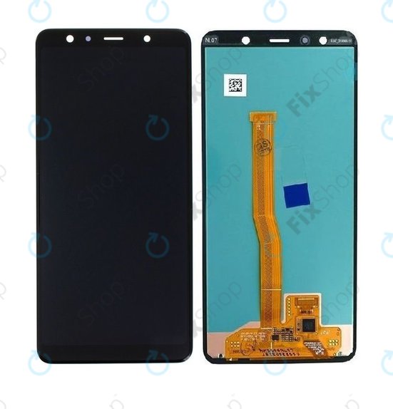 Οθόνη με οθόνη αφής για Samsung A7, A750F (2018), GH96-12078A, Black, Service Pack