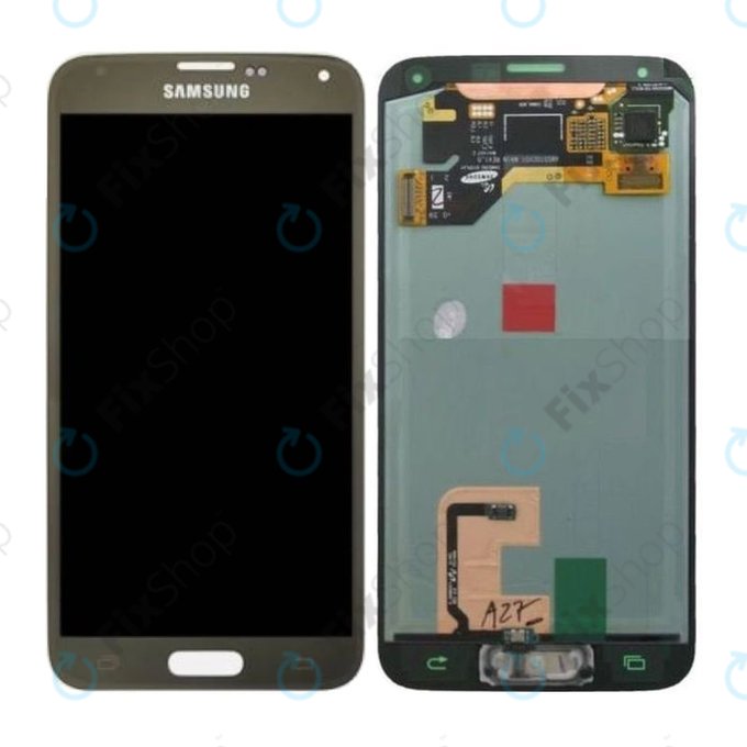 LCD Display με Touch Screen για Samsung S5 | G900F | GH97-15959D | GH97-15734D | Copper Gold | Service Pack