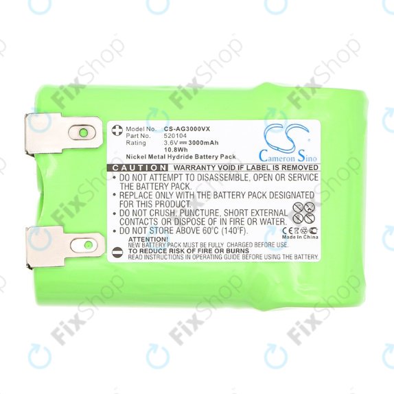 Μπαταρία για AEG Electrolux Junior 3000, 520104, 3.6V, 3000mAh, HQ