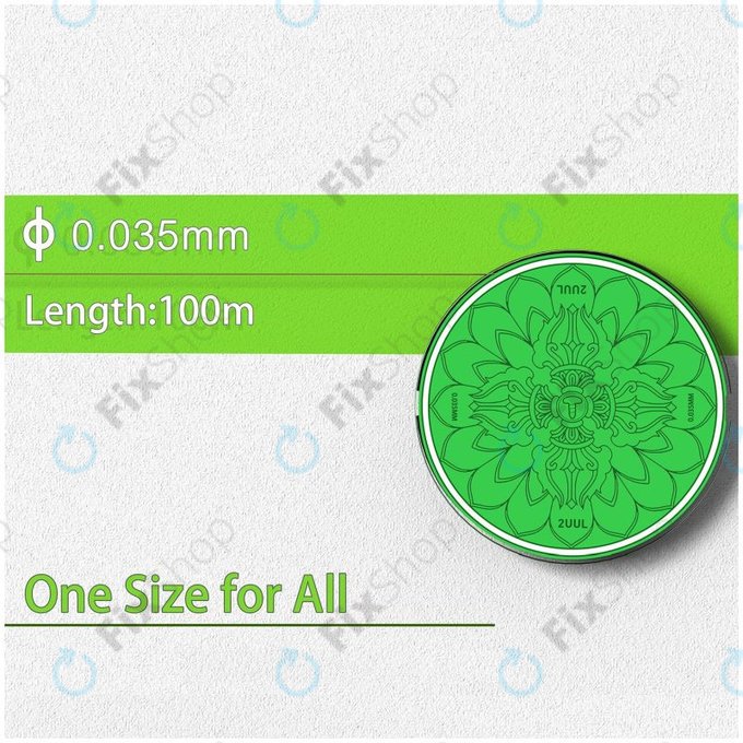 Καλώδιο Διαχωρισμού Οθόνης LCD Υπερ-λεπτό - 0.035mm x 100m (5τμχ) για 2UUL - Vajra Wire