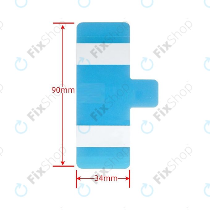 Αυτοκόλλητη Ταινία Μπαταρίας Universal | 34 x 90mm | Service Pack