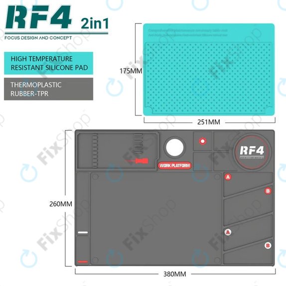 Πλατφόρμα Εργασίας Refox RF4 - Αντιστατικό Θερμοανθεκτικό Χαλί ESD