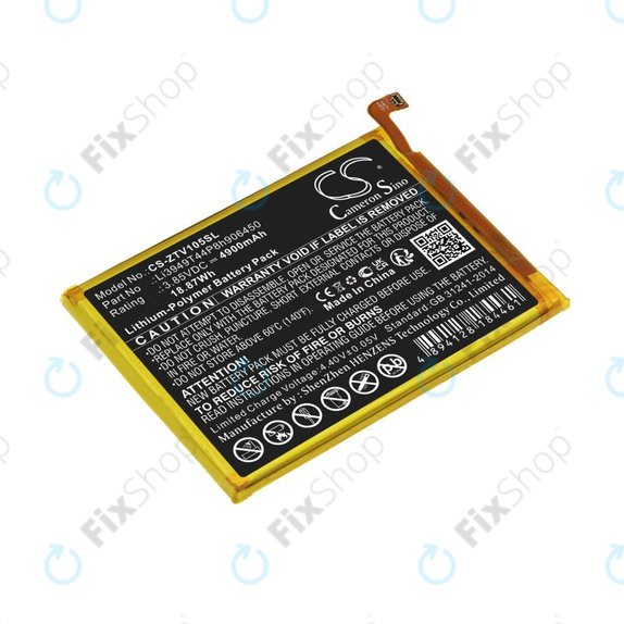 Μπαταρία για ZTE Blade V Smart, V30 Vita, 4900mAh, Li-Pol, 3.85V, Li3949T44P8h906450, HQ