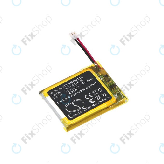 Μπαταρία για Garmin Forerunner 955 Solar, 220mAh, Li-Pol, 3.85V, 361-00146-00, HQ