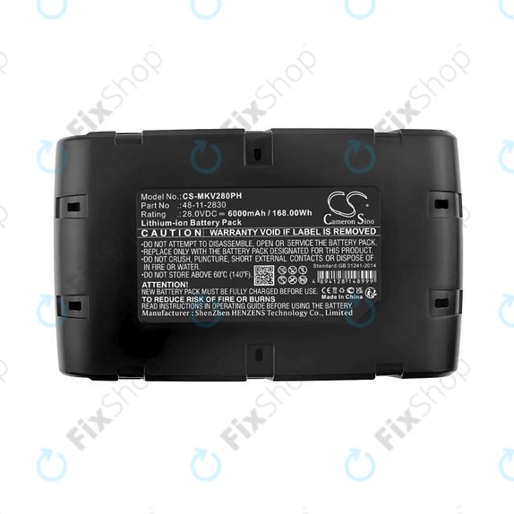 Μπαταρία για Milwaukee HD28 SG, HD28 SX, 6000mAh, Li-Ion, 28V, 0700 956 730, HQ
