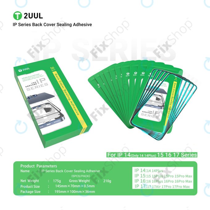 Ταινία Συγκόλλησης Στεγανοποίησης Πίσω Γυαλιού για iPhone 14, 2UUL BA14, (5τμχ)