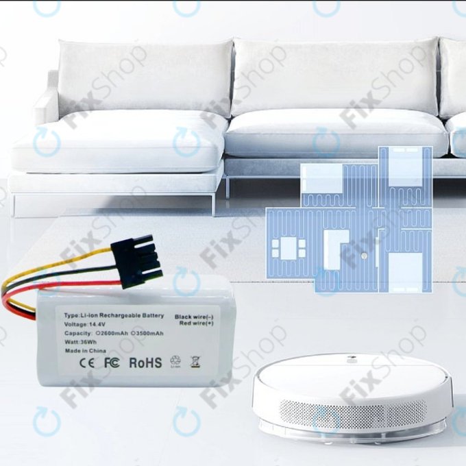 Μπαταρία για Xiaomi Mi Robot Vacuum Mop 2 Lite, E10, 14.4V, 2600mAh