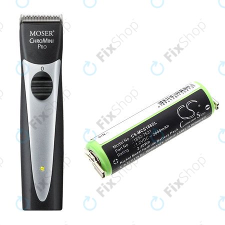 Μπαταρία για Moser Easy Style 1881, 2000mAh, Ni-MH, 1.2V, 1852-7531, HQ