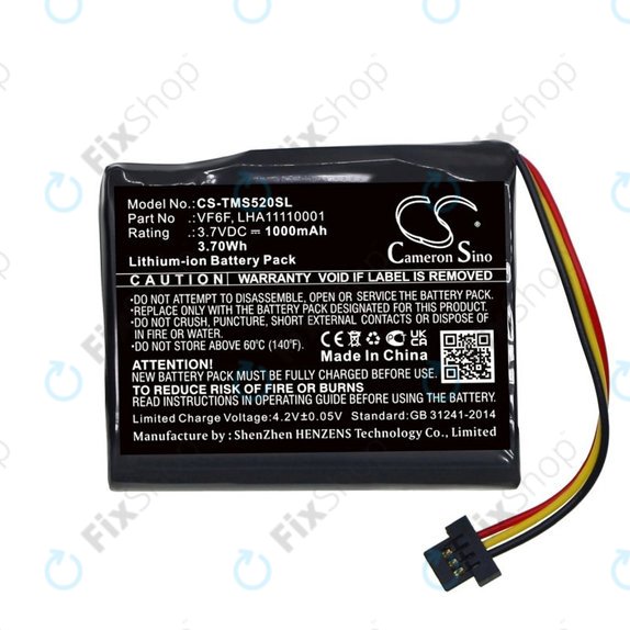 Μπαταρία για TomTom Start 52, 1000mAh, Li-Ion, 3.7V, VF6F, HQ