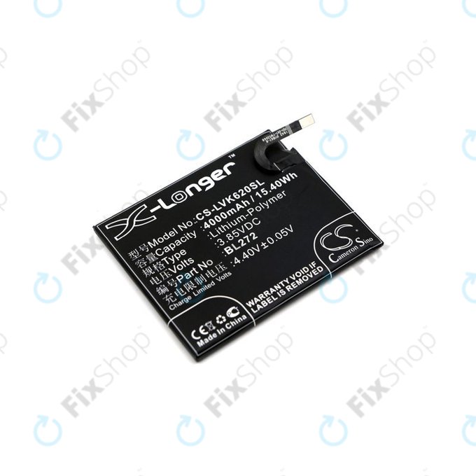 Μπαταρία για Lenovo K6 Power, 4000mAh, Li-Pol, 3.85V, BL272, HQ